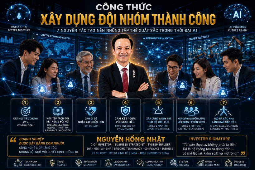 Công thức xây dựng đội nhóm thành công trong thời đại AI: 7 nguyên tắc tạo nên những tập thể xuất sắc
