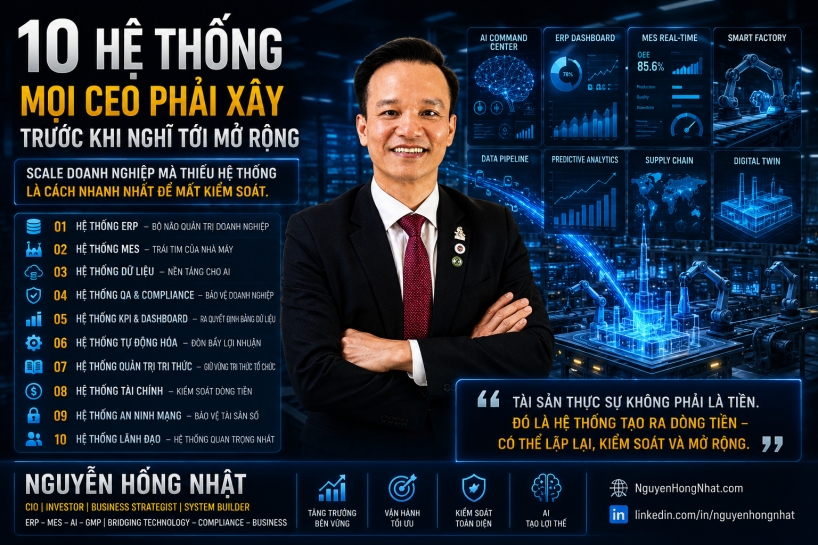 10 hệ thống mọi CEO phải xây trước khi nghĩ tới mở rộng doanh nghiệp