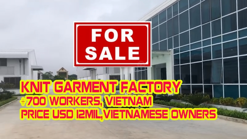 Knit Garment Factory for Sale | M&A Opportunity | 700+ Workers in Vietnam | $12M Investment