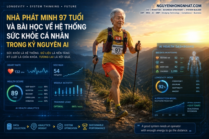 Nhà Phát Minh 97 Tuổi Và Bài Học Về Hệ Thống Sức Khỏe Cá Nhân Trong Kỷ Nguyên AI