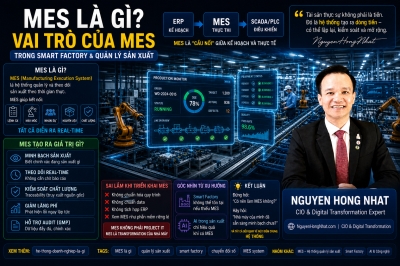 MES là gì? Vai trò của MES trong Smart Factory và quản lý sản xuất