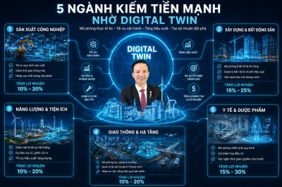 5 ngành kiếm tiền mạnh nhờ Digital Twin